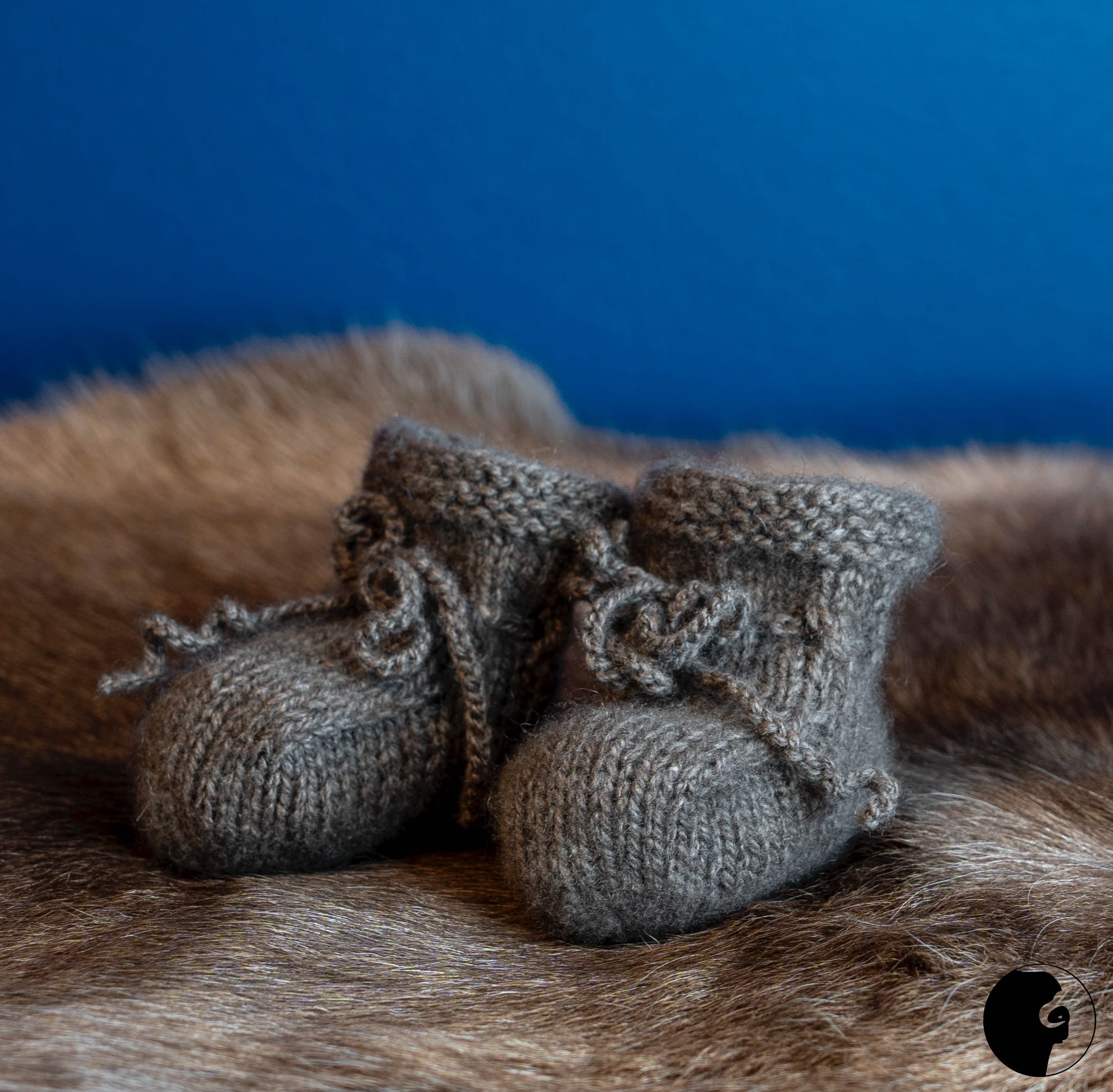Baby shoes in musk ox wool